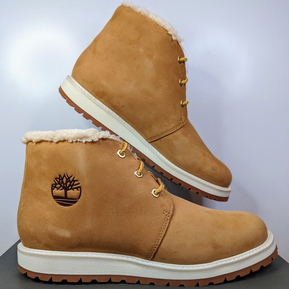 NWB Timberland Men's Richmond Ridge Fur Waterproof Chukka Boot Wheat